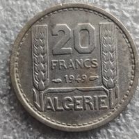 Алжир 20 франков  1949 г.