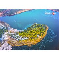 Планета Беларусь, озеро Изубрица, 2019, вариант 2, тираж 1000 экз.