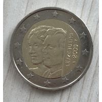 2 евро Люксембург 2009, 90 лет вступления на престол Герцогини Шарлотты