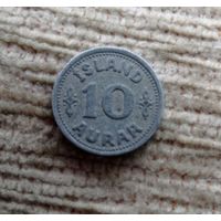 Werty71 Исландия 10 эйре 1942