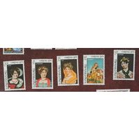 Люксембург** живопись  полная серия без наклеек и их следов