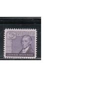 США-1958, (Мих.725),  * , Президент,Живопись (одиночка)