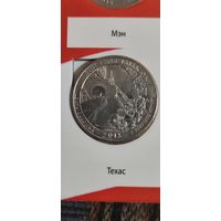 США. 25 центов (квотер) Автомагистраль Блу-Ридж 2015