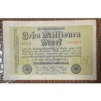 Банкнота 10 миллионов марок 1923 год. Веймарская республика.