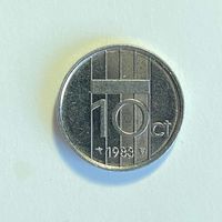 Нидерланды 10 центов 1983