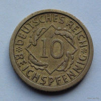 Германия 10 рейхспфеннигов, 1925 A