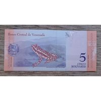 Werty71 Венесуэла 5 боливаров 2018 UNC банкнота лягушка