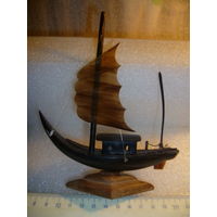 Статуэтка Корабль.Ручная работа. Кость. 60-70-ые. Вьетнам (Китай)