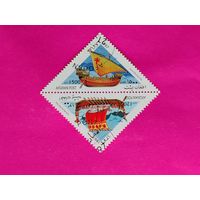 Афганистан. Корабли. ( 2 марки ) 1997 года. 3-16.