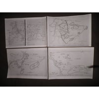 Карты(41,5х29,5 см.) наступательной Нарочанской операции группы генерала Балуева март месяц 1916 г.ПМВ.(Лот 03)С рубля.