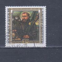 [212] Лихтенштейн 1982. Культура.Искусство.Живопись.Портрет. Концовка серии.Гашеная марка.