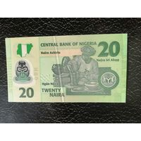 Нигерия 20 UNC полимер с рубля