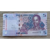 Werty71 Сьерра - Леоне 5 Леоне 2022 аUNC банкнота