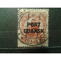 Польша, Порт Гданьск. 1926. Стандарт. Галеон. Тип II, надпечатка