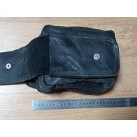 Сумка. Натуральная кожа, на пояс(авторская работа)