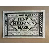 Германия, 5000000 марок, 1923 год (15. August 1923.), Дюссельдорф, 1150.r., REIHE I - V