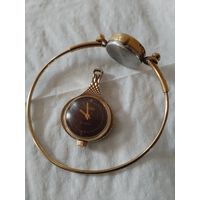 Часы СССР. "Чайка", "Слава" позолота.