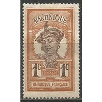 Мартиника. Островитянка. 1908г. Mi#56.