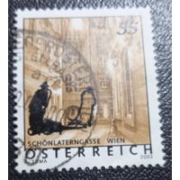 Лот 214 Австрия (2005) Страна отдыха Австрия. Напечатано с новым дизайном - 3-й мужчина AT2509