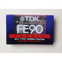 Аудиокассета TDK FE90. Новая. Запечатанная.
