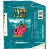Обертка от шоколада "Alpen Gold"