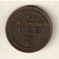 Швеция 2 эре 1907