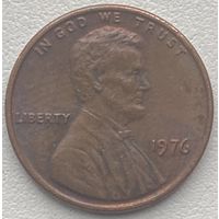 США 1 цент 1976 г.