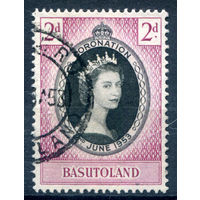 Британские колонии - Басутоленд - 1953г. - коронация королевы Елизаветы II - 1 марка - полная серия, гашёная [Mi 45]. #2-Bc-32-A-1