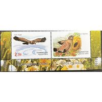Таджикистан 2015  . Фауна . Птицы  Серия из 2 марок