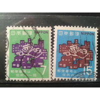 Япония, 1970. Стандарт. Введение почтовых индексов, полная серия