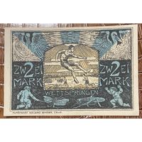 Нотгельд 2 марки 1921 год. Целле. Веймарская республика
