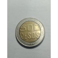 Колумбия 500 песо 2007 года .