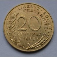 Франция, 20 сантимов 1985 г.