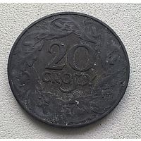 Польша 20 грошей 1923 Цинк 3-14-17