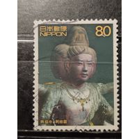 Япония, 2002. Трехликая шестирукая статуя Асуры