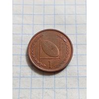 1 пенс 1999 года. Мэн