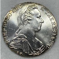 1 талер 1780 Мария Терезия рестрайк серебро 28г 835 пр.