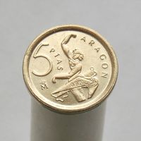 Испания 5 песет 1994  Арагон