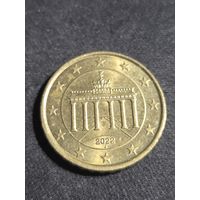 Германия 10 евроцентов 2022 J