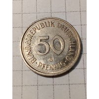 50 пфеннигов ФРГ 1990 G год