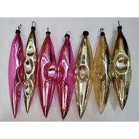 Елочные игрушки. Сосульки. СССР.