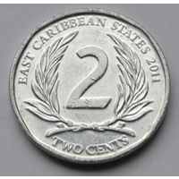 Восточные Карибы, 2 цента 2011 г.