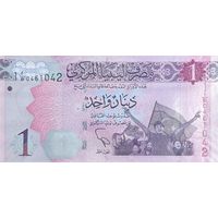 Werty71 Ливия 1 динар 2013 UNC банкнота