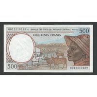 Центрально-африканские штаты Конго 500 франков 2000 года. Тип Р-101Cg. Состояние UNC