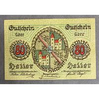 Нотгельды Австрия Блазон, 80 геллеров 1920 год