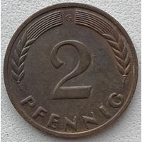 Германия 2 пфеннига 1965 г. G