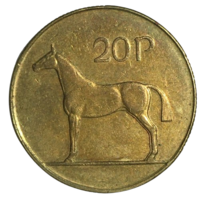 Ирландия 20 пенсов, 1996