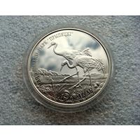 1 рубль 2004. Беларусь. Серый журавль. Национальный парк "Припятский". Медно-никелевая