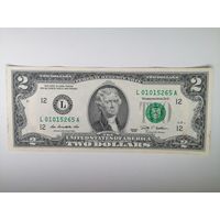 США 2 UNC c рубля