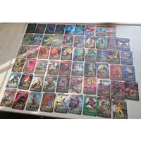 Карточки Человек Паук 57 штук разного сохрана лотом